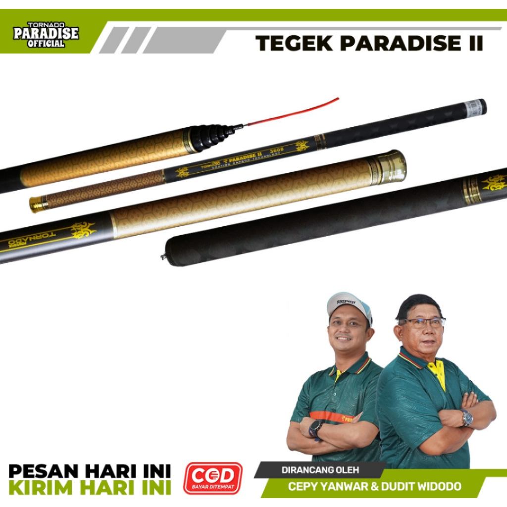 NEW PORODUK PARADISE - TEGEK PARADISE II FREE SENAR MONO KAIL NICKEL & PELAMPUNG TORNADO FIBER