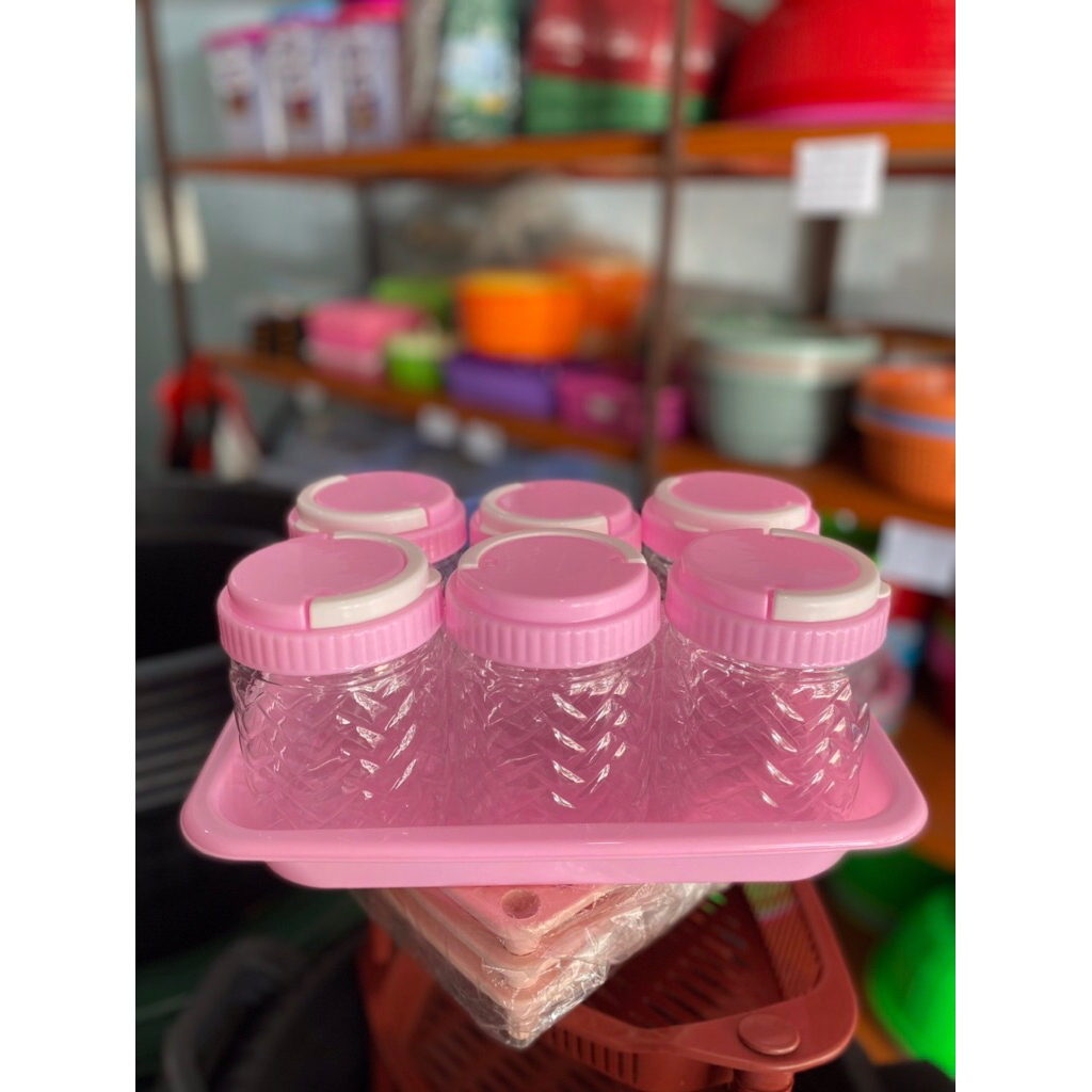 Toples Set Nampan 6pcs | bahan plastik - anti pecah