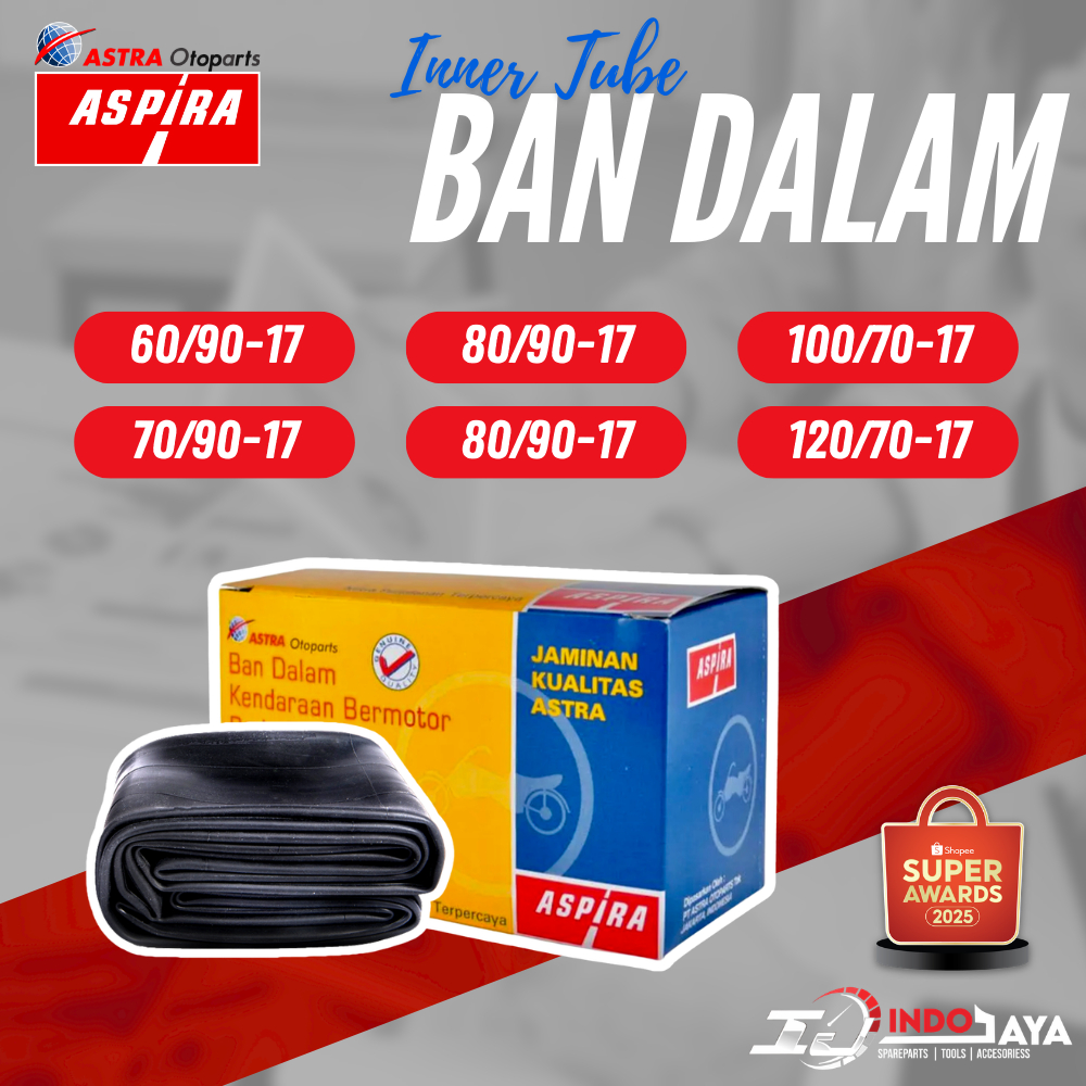 [BAYAR DI TEMPAT] BAN DALAM ASPIRA RING 17 / ASPIRA BAN DALAM MOTOR 70/90 - 80/90 - 90/90 - 100/70 -