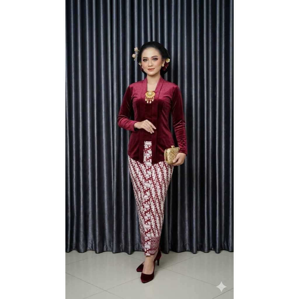SET KEBAYA BLUDRU KARTINI (KEBAYA+ROK)/TERMURAH