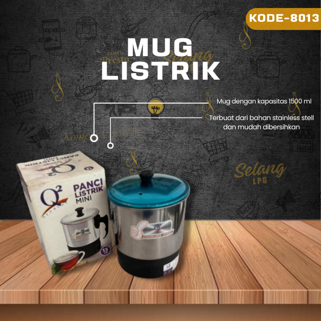 MUG ELEKTRIK/MUG LISTRIK 13CM