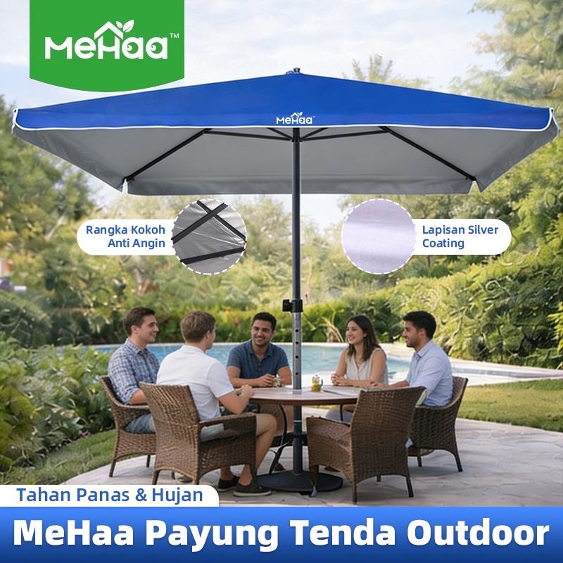 Mehaa Payung Tenda Anti UV 220cm 250cm 300cm Payung Kotak / Payung Pantai