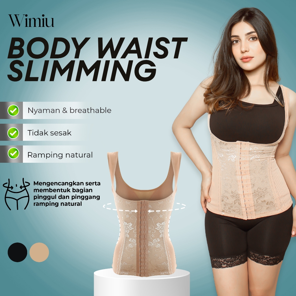 WIMIU Long Torso Korset Pelangsing Wanita Corset Korset Kebaya Longtorso Long Bra 58026