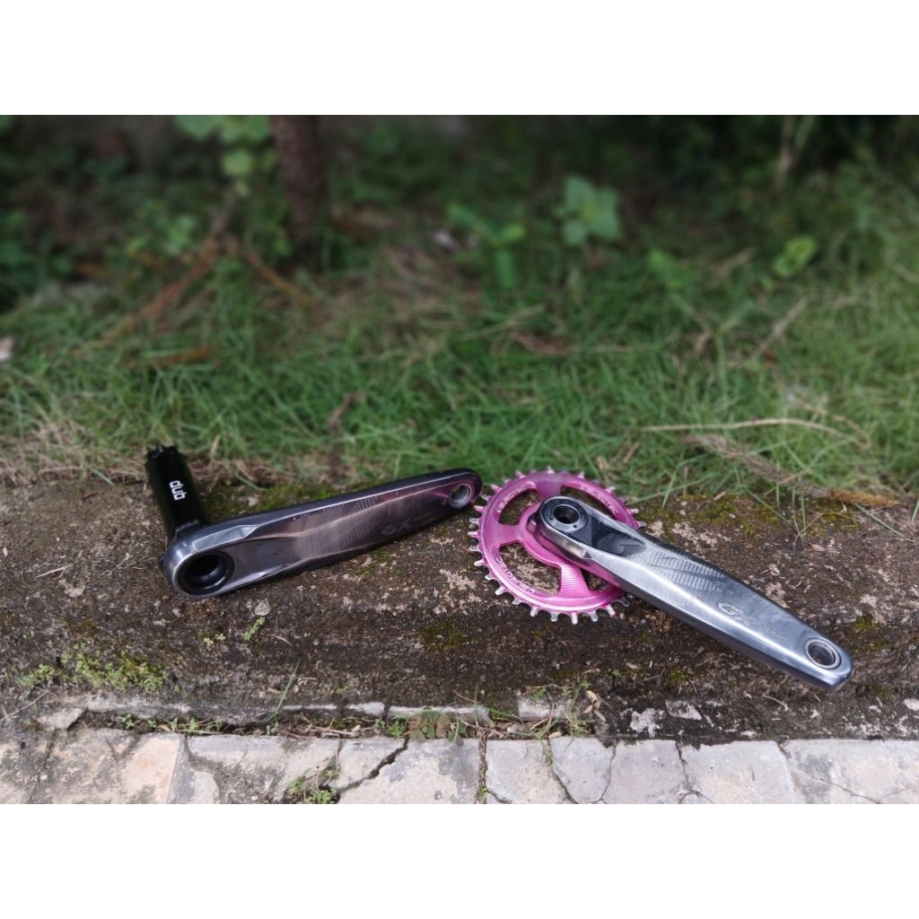 sram gx eagle lunar DUB crank 170mm 32T oval burgtec chainring