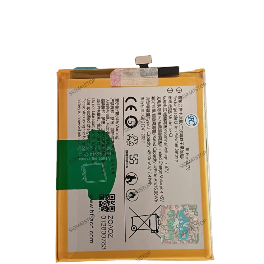 VIVO S1 PRO BK3 DOUBLE IC BATERE VIVO B-K3 KUALITAS PREMIUM BATERAI BK 3 BATTERY  BATRE VIVO S1 S1 P