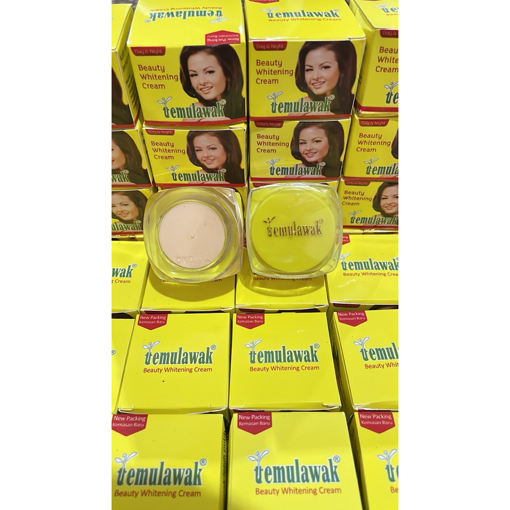 cream temulawak pot kaca pot original