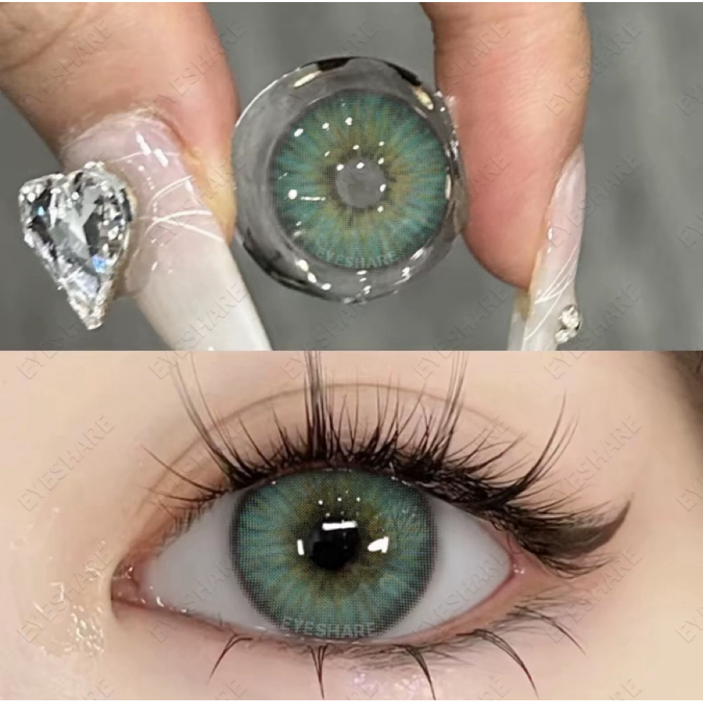 Jual Rugi Softlens Eyeshare Minus 4 Warna Estonia Green