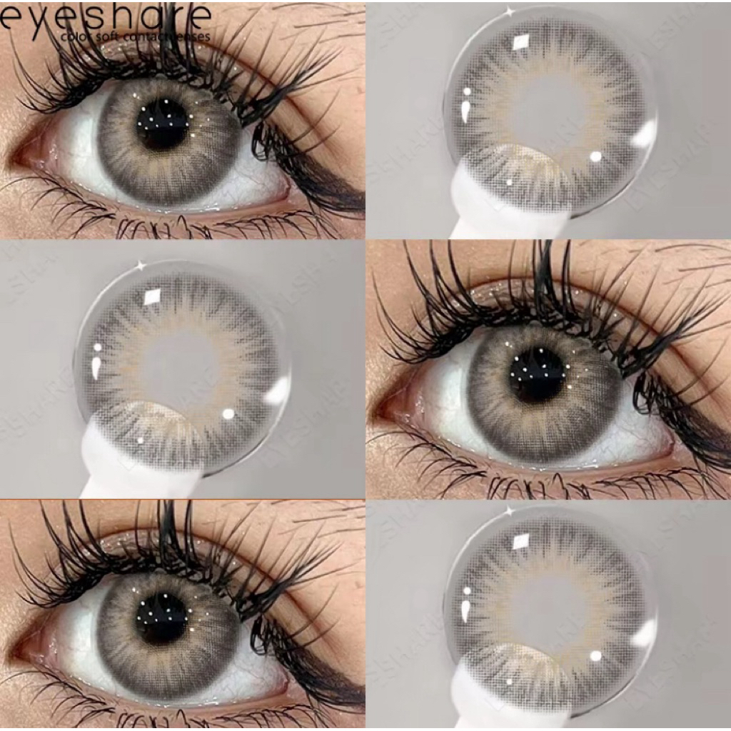Jual Rugi Softlens Eyeshare Minus 4 Warna OMG Gray