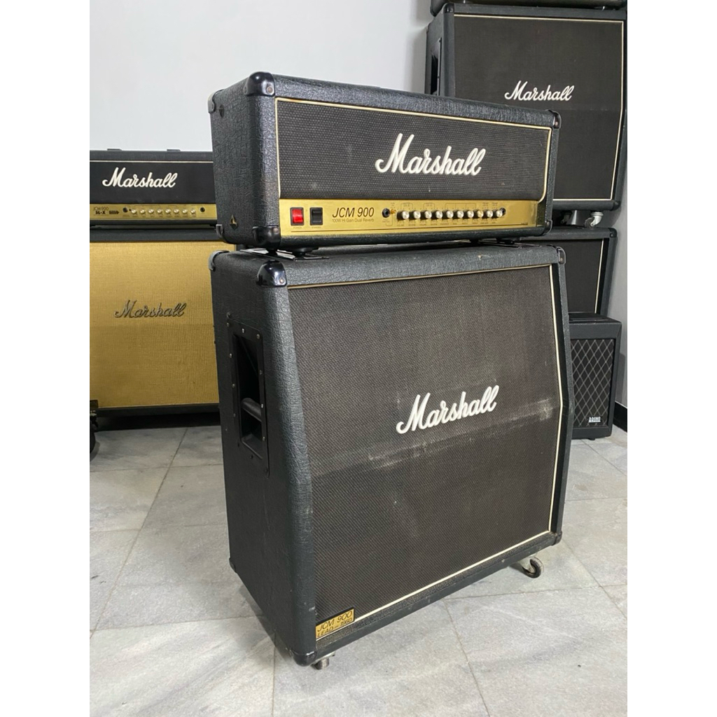 Head Marshall JCM 900 100W Hi Gain Dual Reverb + Cabinet Marshall JCM 900 Lead-1960