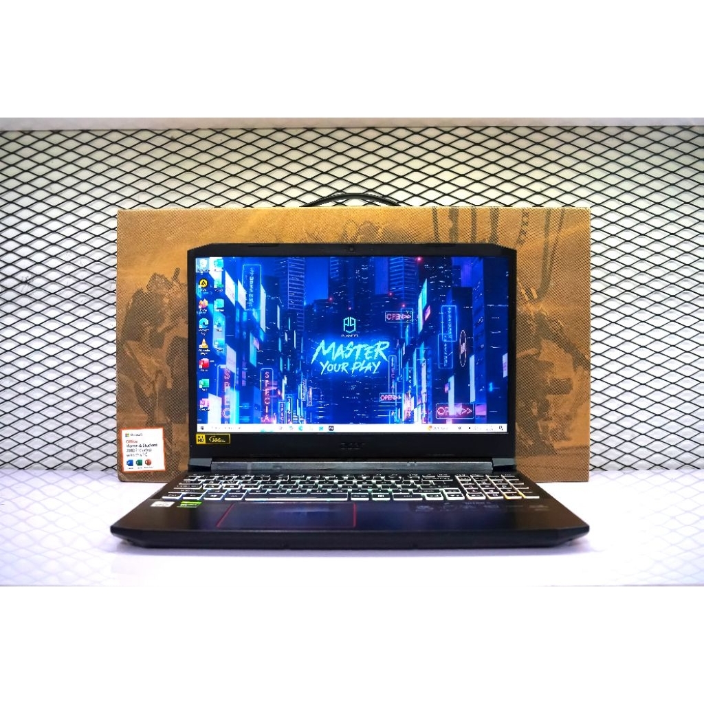 ACER NITRO 5.CORE i5-10300H GEN10.VGA GEFORCE GTX1650TI 4GB.RAM 16GB