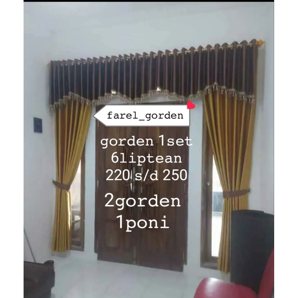 hordeng satu set harga termurah/gorden jendela/hordeng polos/gorden blackout motip/hordeng poni
