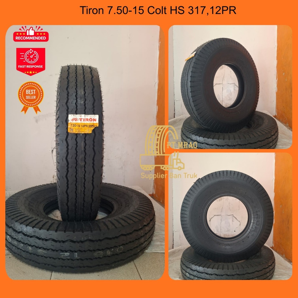 BAN LUAR TRUK BENANG TIRON 7.50-15 UNTUK COLT DIESEL ENGKEL