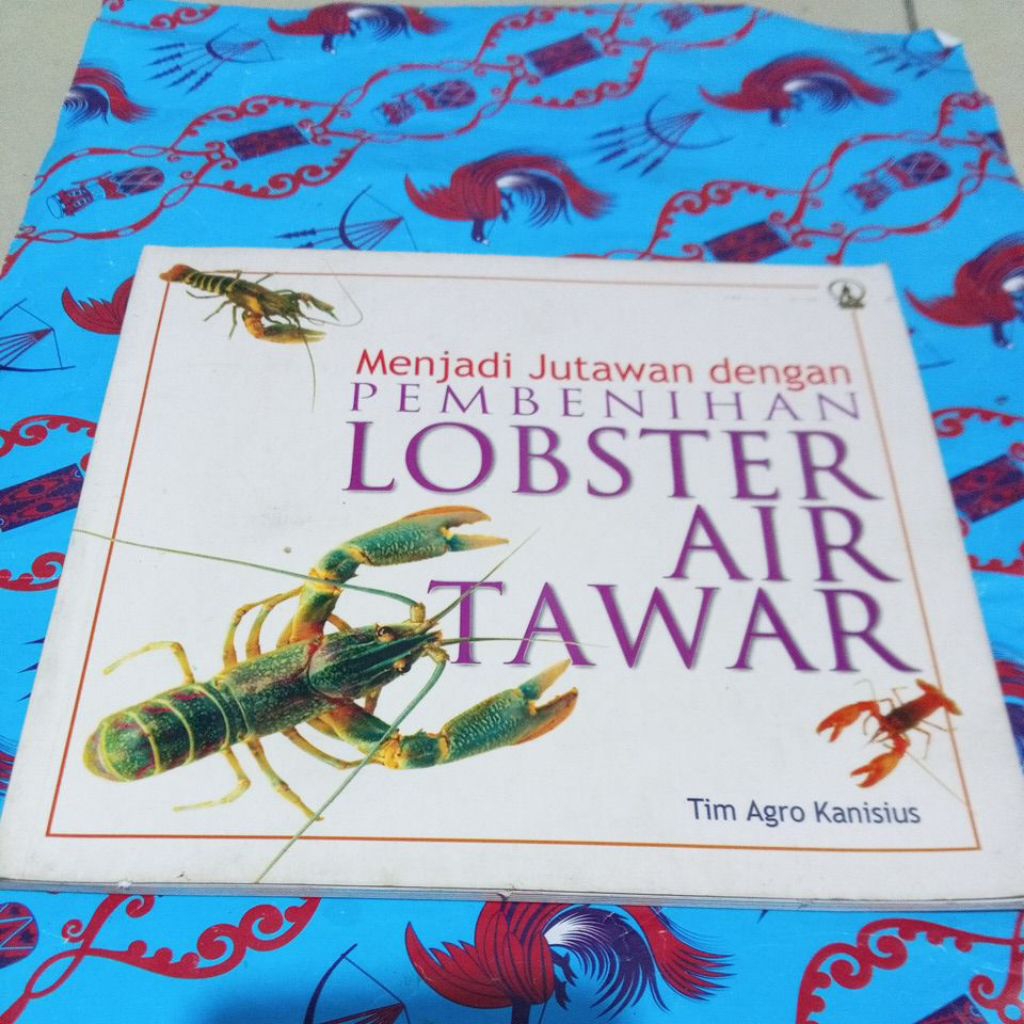 Buku Menjadi Jutawan dengan pembenihan Lobster Air Tawar