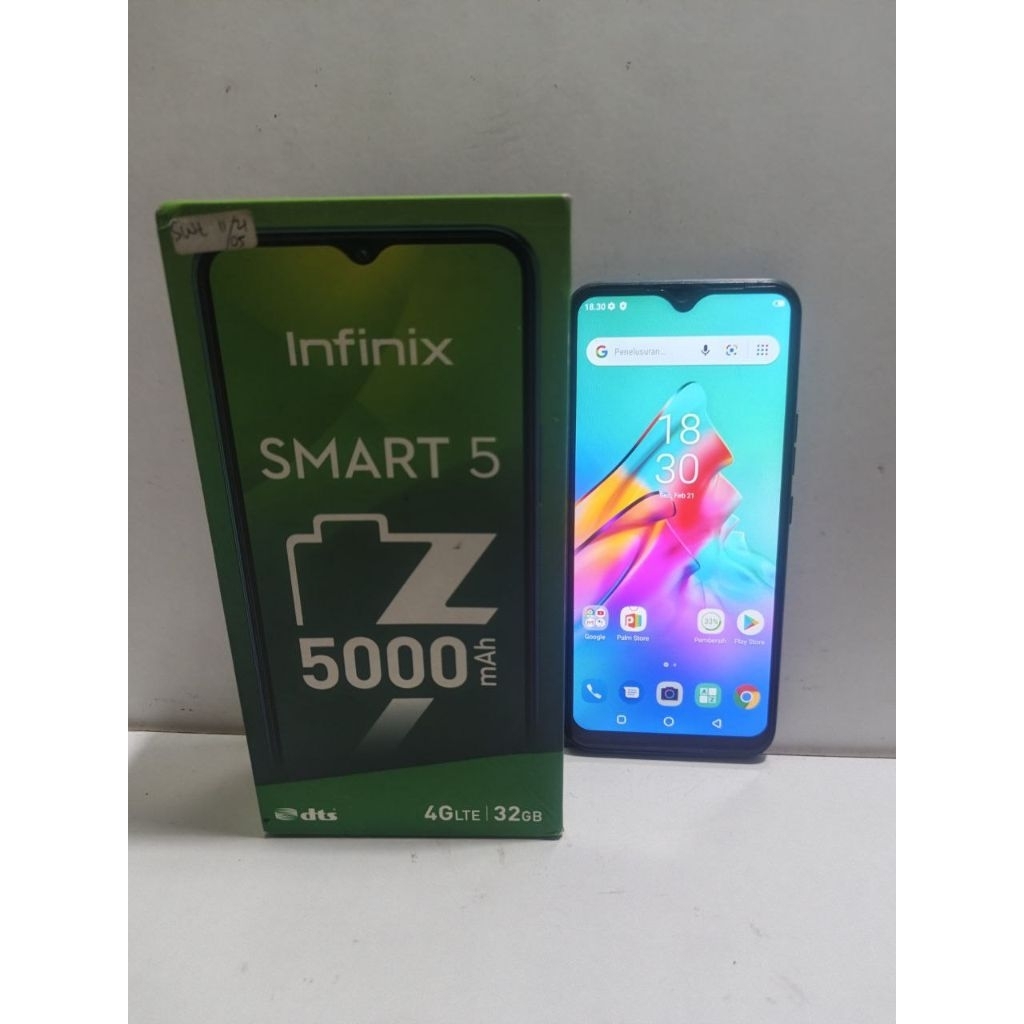 INFINIX SMART 5 RAM 3/32GB HANDPHONE SECOND NORMAL ANDROID SIAP PAKAI