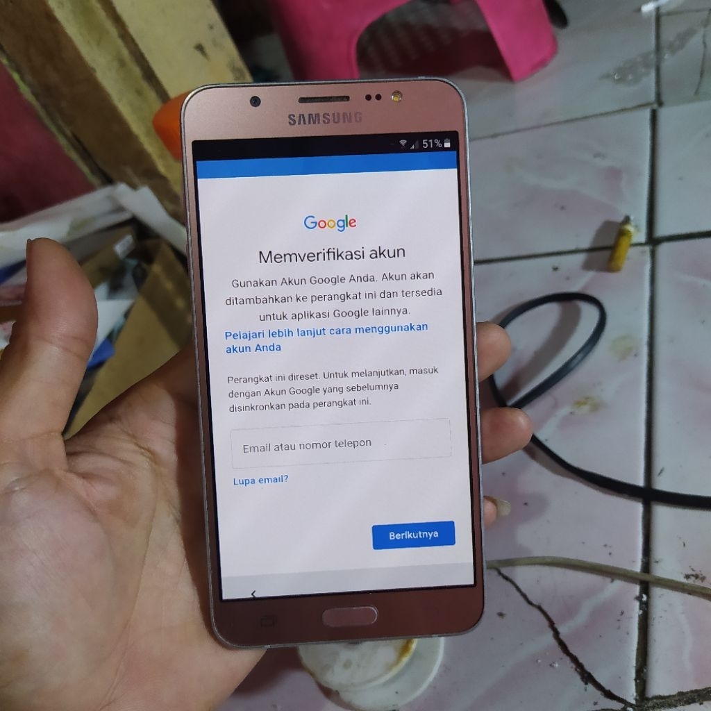 samsung j7 2016 lupa akun gugel lcd original amoled