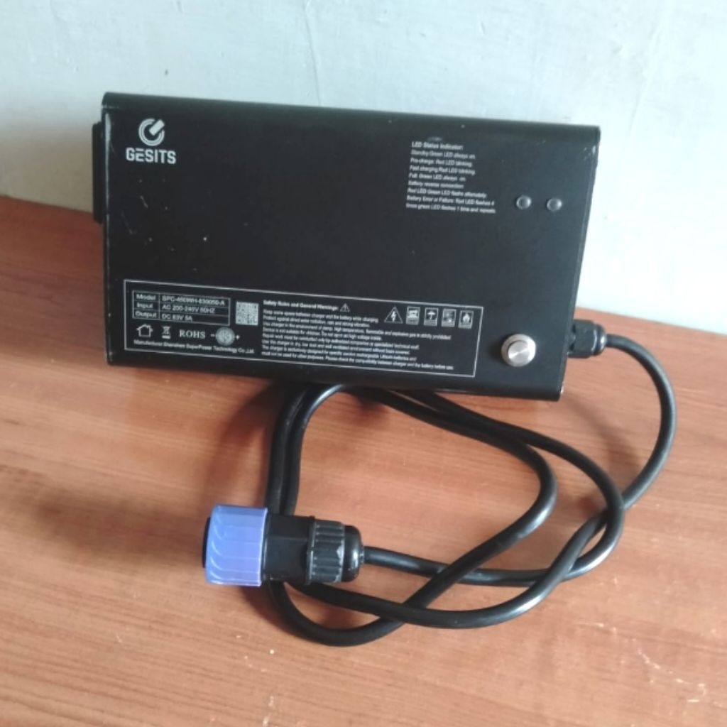 CHARGER GESIT MOTOR LISTRIK GESIT OUTPUT  83V 5A ORI COPOTAN
