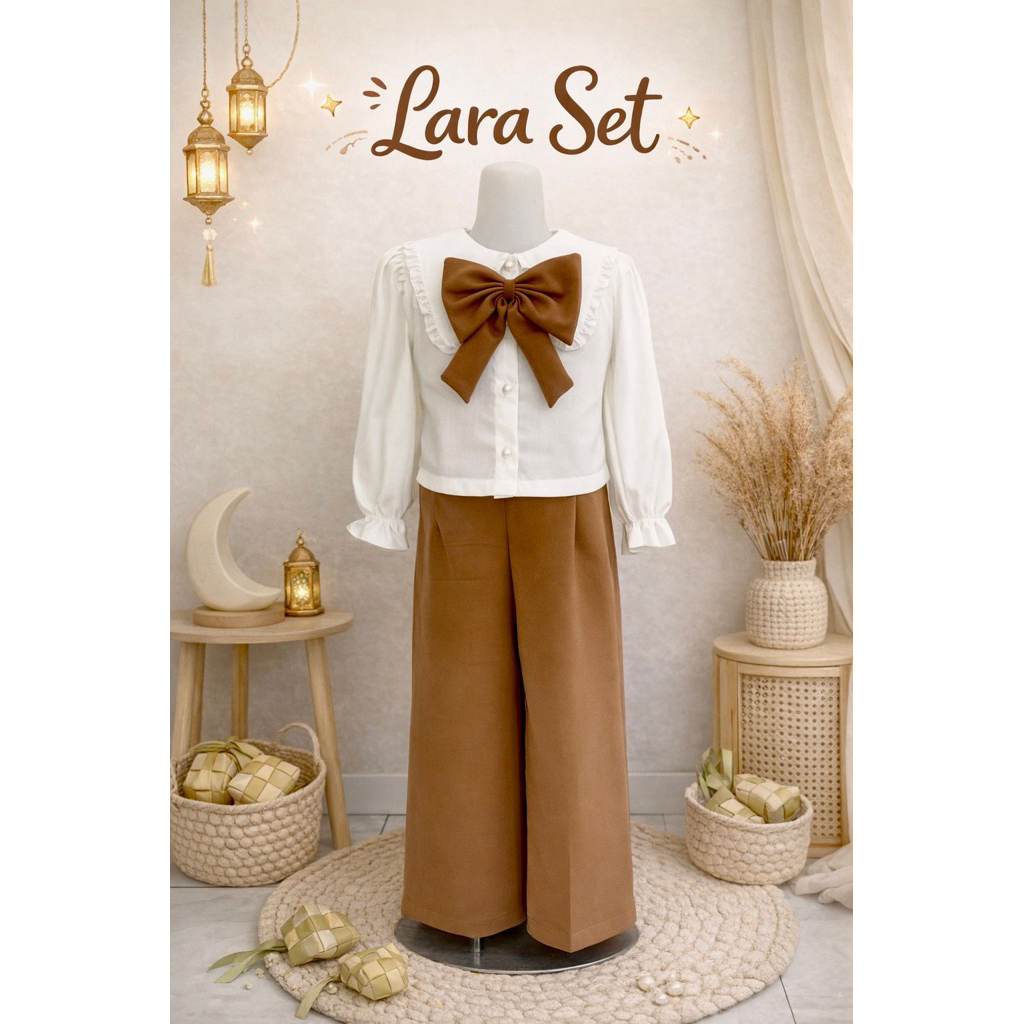 [Poupeery.Official] Lara Set / Setelan anak perempuan/ Oneset anak