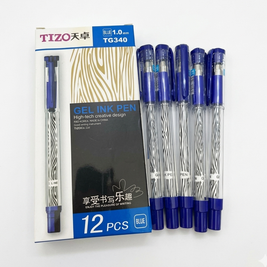 Bolpen gel Tizo TG 340 Biru / Pulpen Tizo Satuan