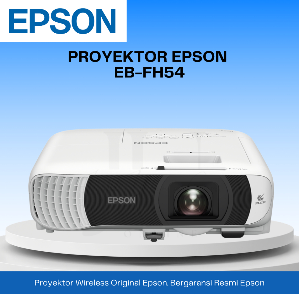 EPSON Proyektor EB-FH54 WiFi Direct Wireless 4.100 Lumens Full HD 3LCD
