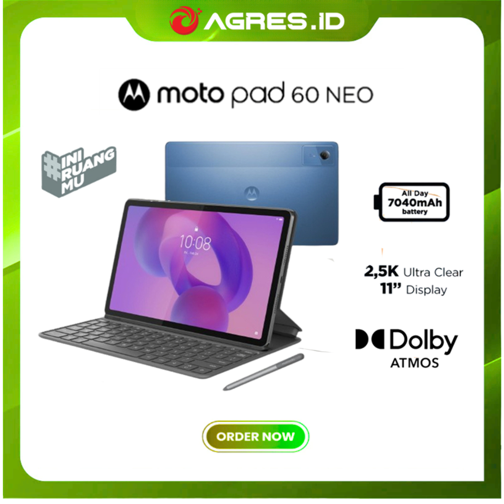 Lenovo Motorola Moto Pad Neo 60 - MediaTek Dimensity 6300 - 4GB 128GB - 11" 2.5K Touch - Android 15