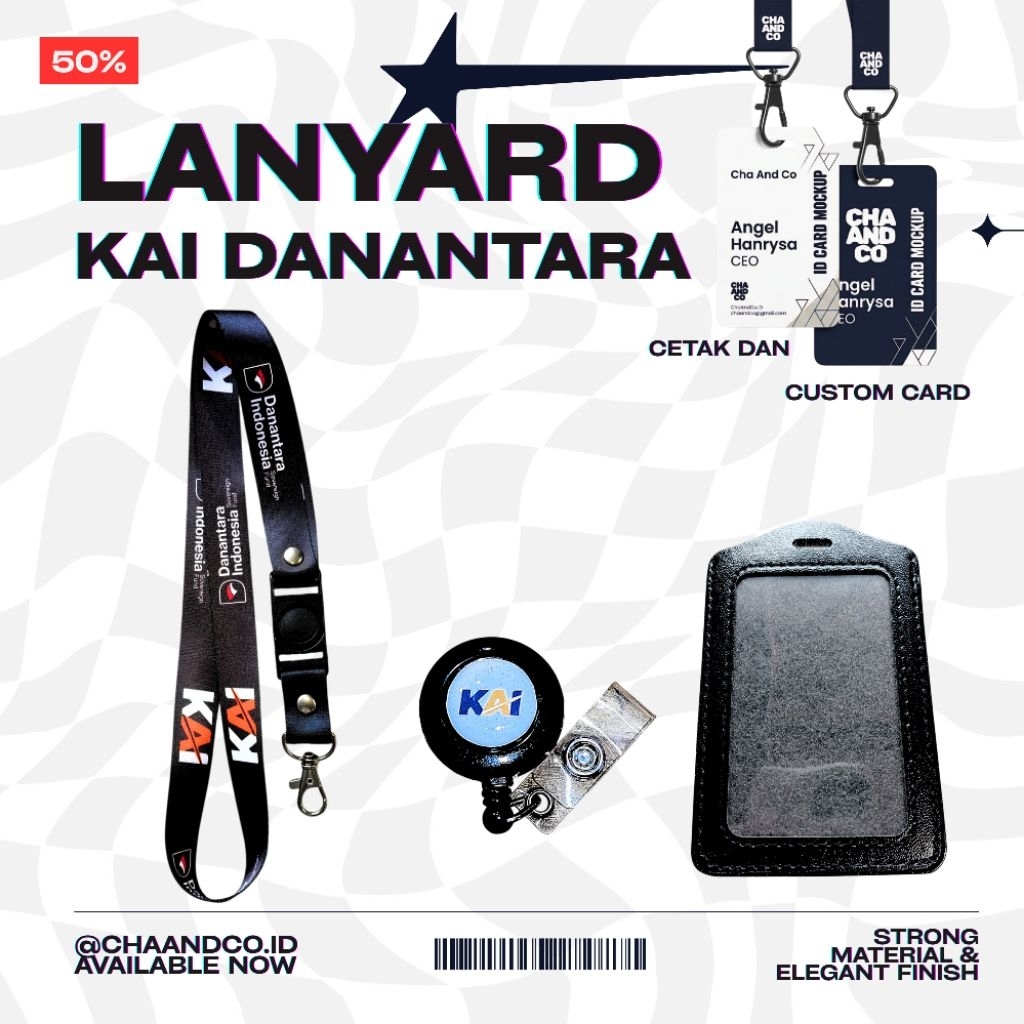 LANYARD KAI DANANTARA / LANYARD KAI DANANTARA PAKET LENGKAP PREMIUM -Ready stok langsung kirim hari 