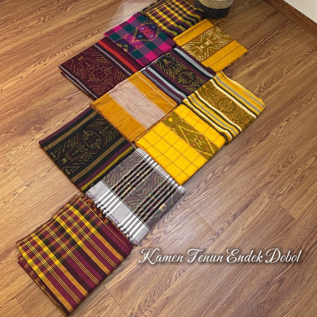 Kamen Lembaran Tenun Endek Dobol Adat Bali Wanita - Motif Klasik Terbaru Warna Terlaris