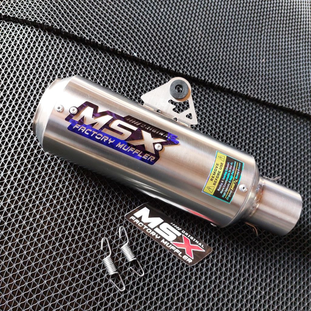 SLENCER KNALPOT original msx gp1 inlet 50 dos panjang 18cm FANTERRA KOMPETISI