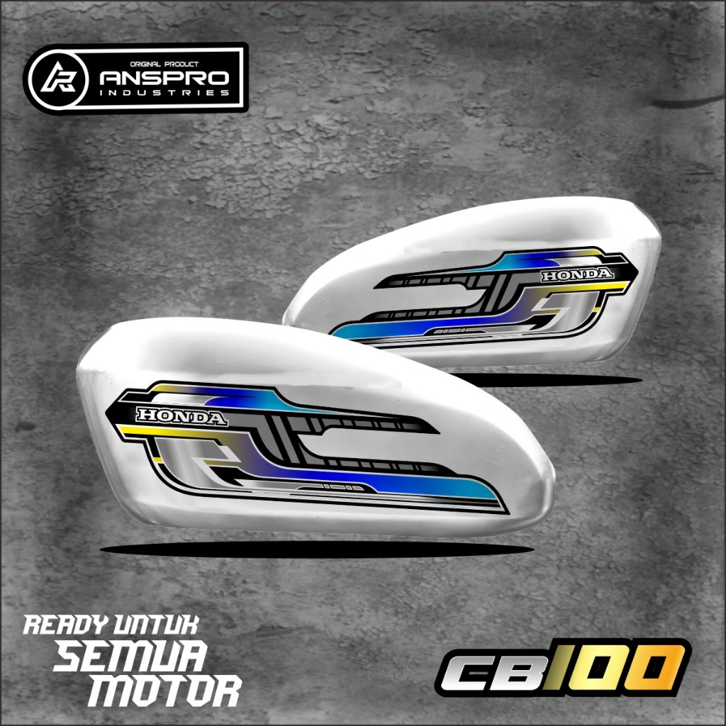 STRIPING CB 100 STIKER MOTOR STRIPING CB 100 VINYL TRANSPARAN HOLOGRAM