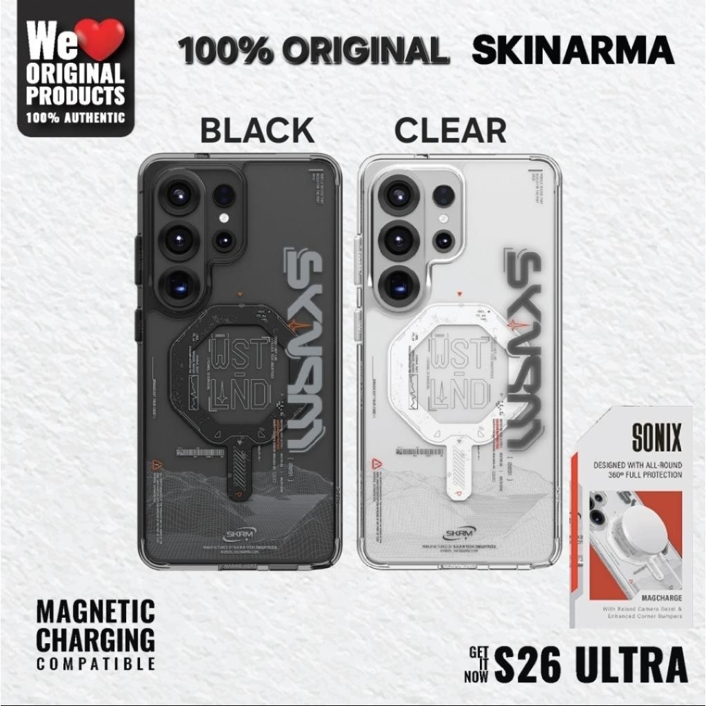 Casing For Samsung Galaxy S26 Ultra  Skinarma Sonix Magsafe Case Compatible - 100% Original