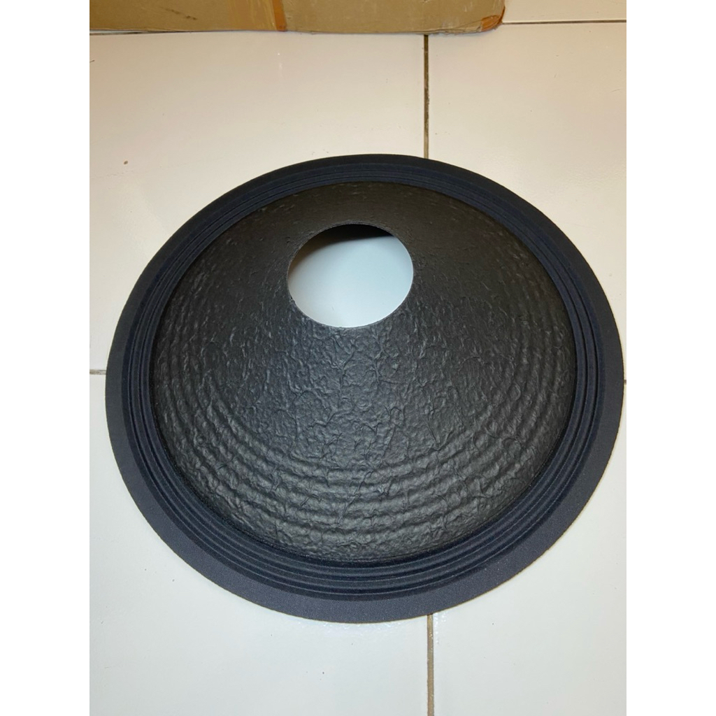 DAUN SPEAKER 15inch 3R LUBANG 77mm GARIS COATING