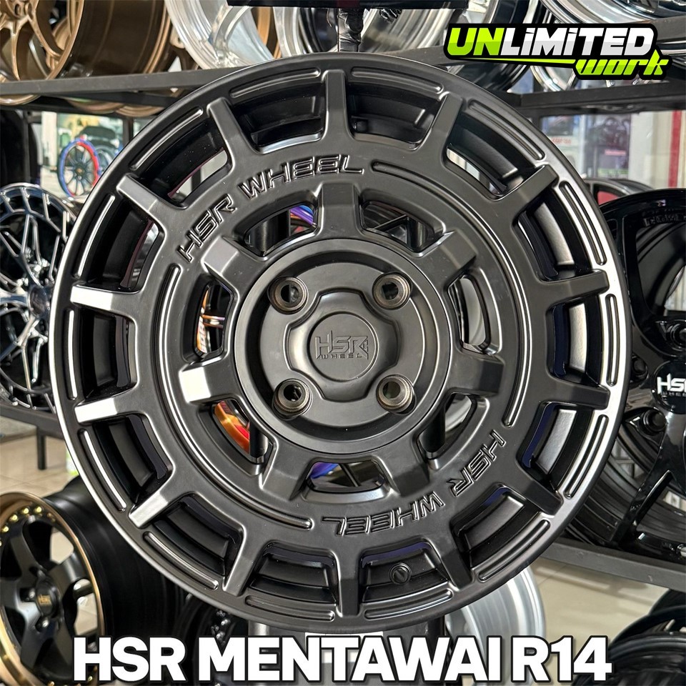Velg Tampilan Rally HSR Mentawai R14 Velg Mobil Avanza Kijang Ignis Brio Picanto Ayla Karimun Xenia