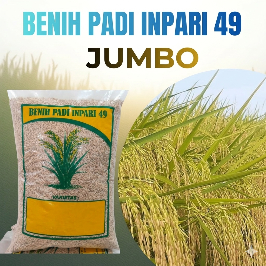 benih padi inpari 49 jumbo kemasan 5kg . benih padi inpari 49 jumbo
