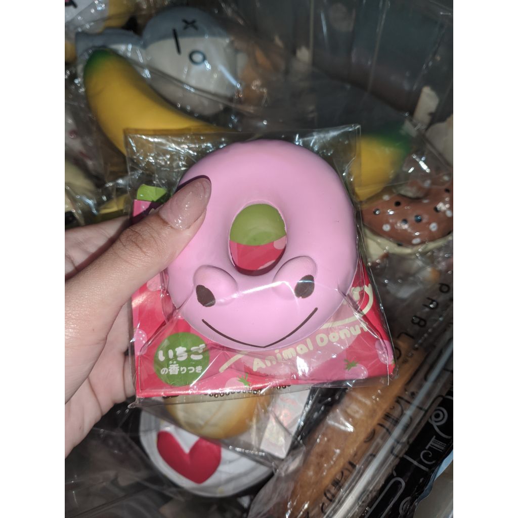 squishy animal donut frog new