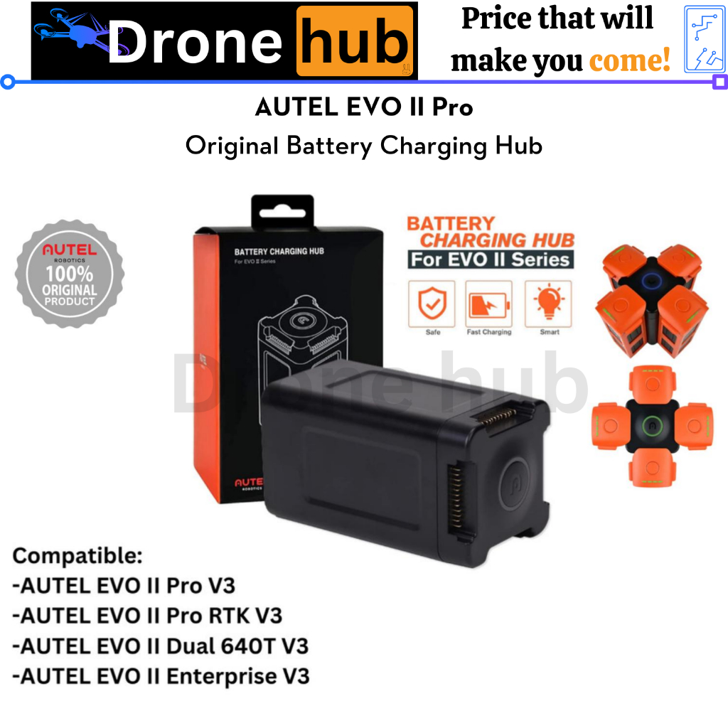 Battery Charger Charging Hub AUTEL EVO 2 Pro Charger Baterai EVO II Series Drone Autel EVO II Pro V3