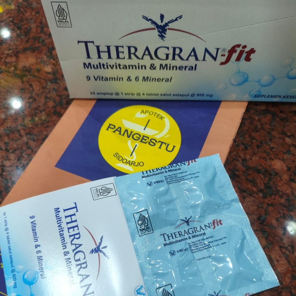 Theragran Fit 1 Strip 4 Kaplet / Multivitamin & Mineral / Teragan Vit Teragran Theragram Teragram Th