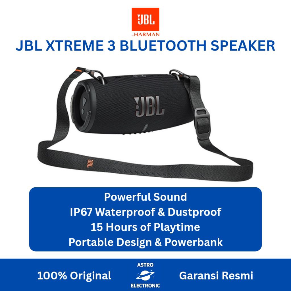 JBL XTREME 3 PORTABLE BLUETOOTH SPEAKER