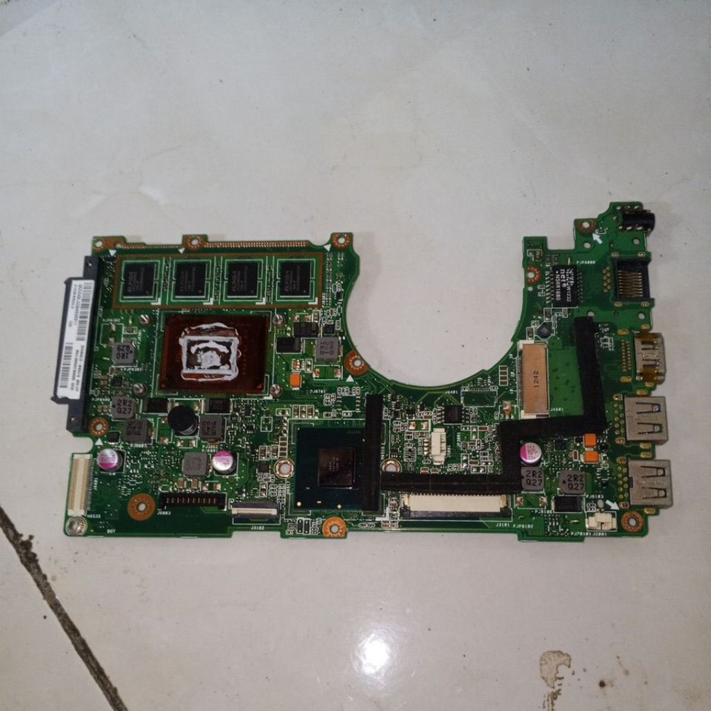 Motherboard Laptop Asus X201E Rusak