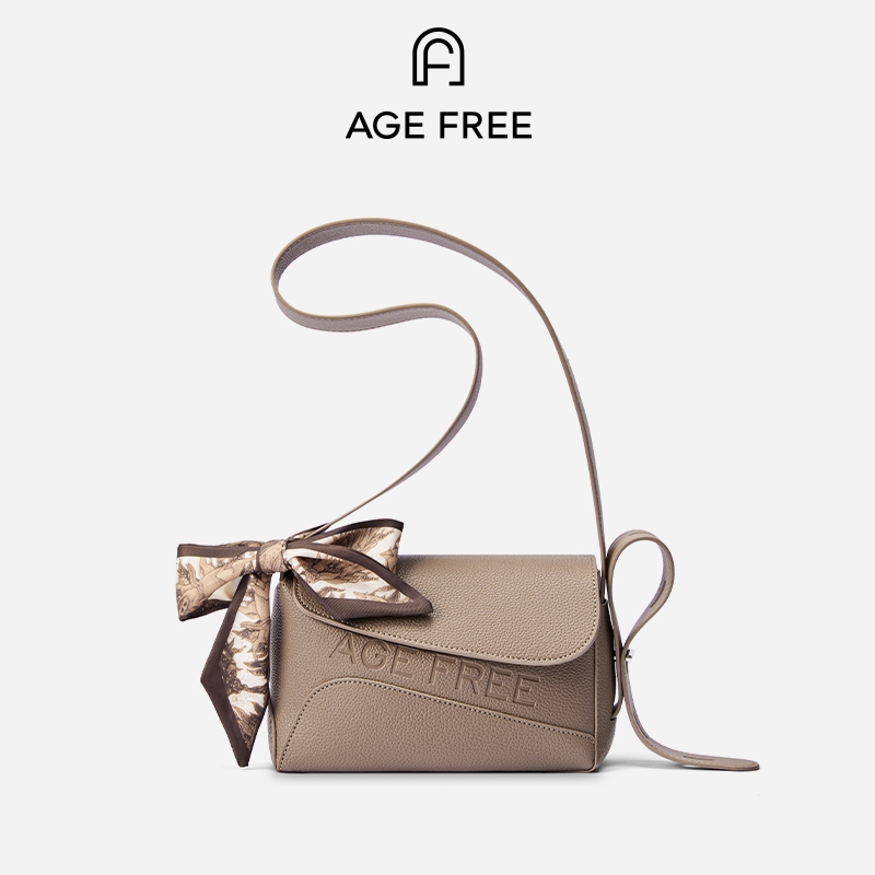 AGE FREE Puzzle Tas selempang wanita Tali Selempang Panjang Disesuaikan Pita Ikat Motif Elegan