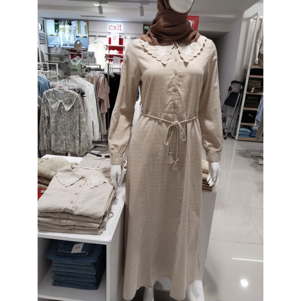 gamis wanita exit bahan katun