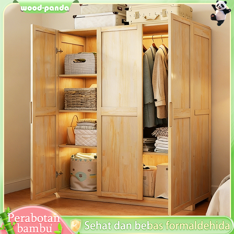 Lemari Pakaian Bambu Lemari Pakaian Almari Pakaian Lemari Pakaian Aesthetic Organizer Pakaian