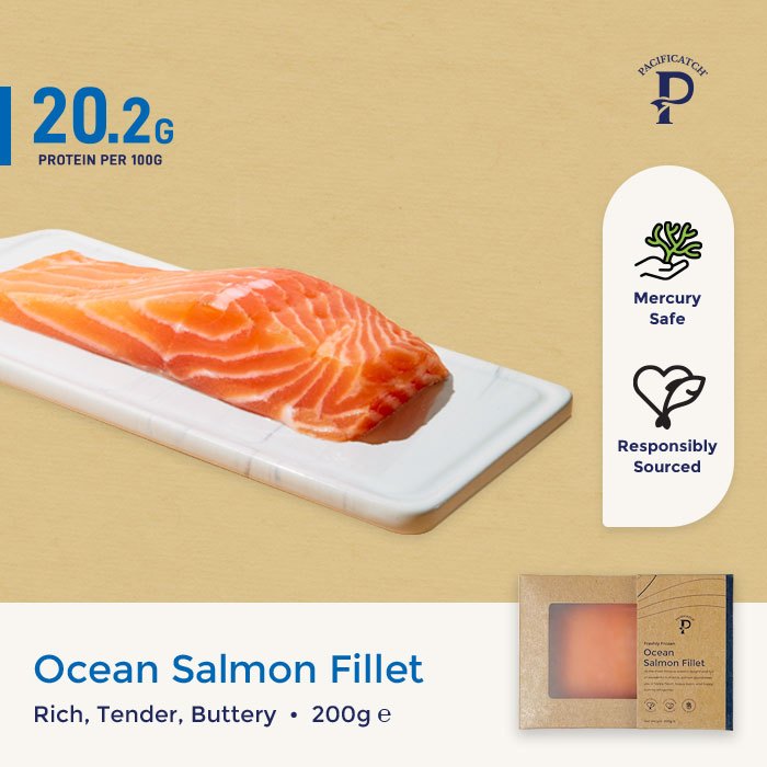 Pacificatch Ocean Salmon Fillet  | 20.2G Protein per 100G