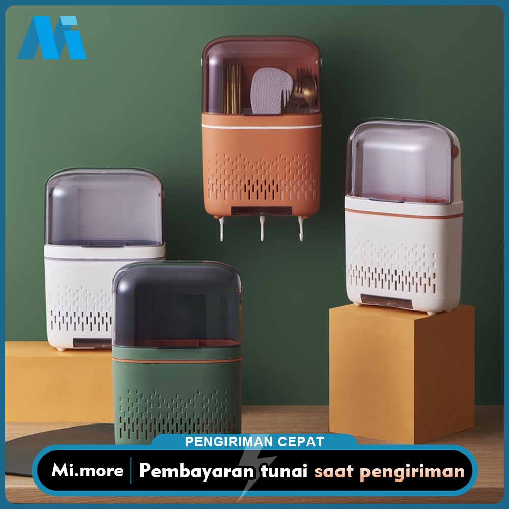Mi.more Sumpit Sendok Garpu Organizer Rak Tempat Sendok Estetik Tempat Sendok Gantung Tempat Sendok