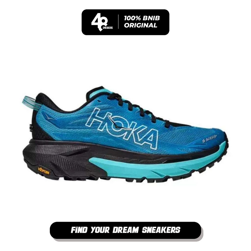 Sepatu Lari Pria Hoka Hoka Mafate 5 Blue (1168722SWRD) Original