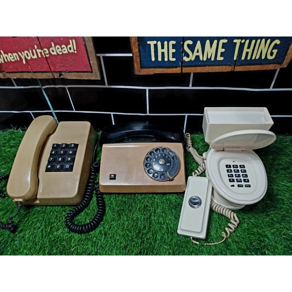 Telpon vintage/Telpin putar/Telpon jadul/Telpon unik