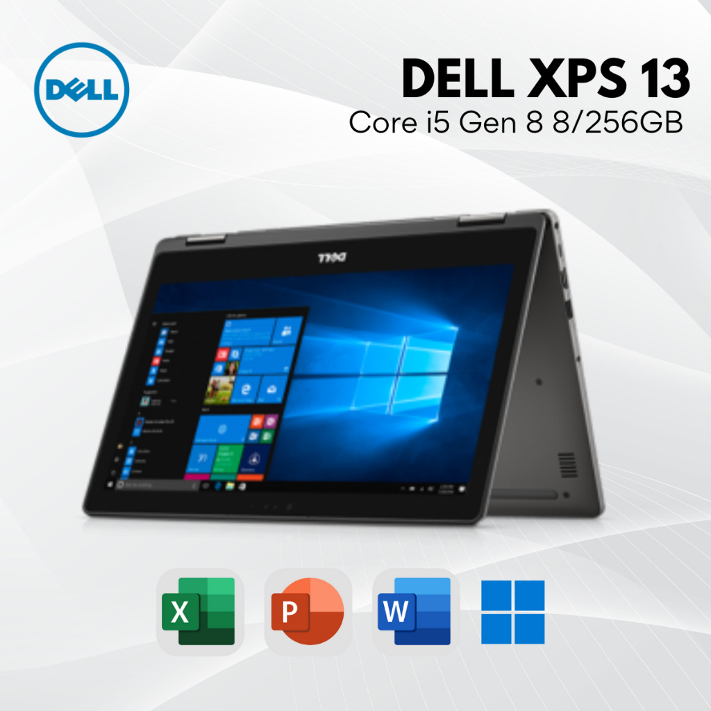 PROMO Laptop Dell XPS 13 9360 i5 Gen 7 8GB 256GB SSD | Tipis Premium Backlit Fullset Siap Pakai