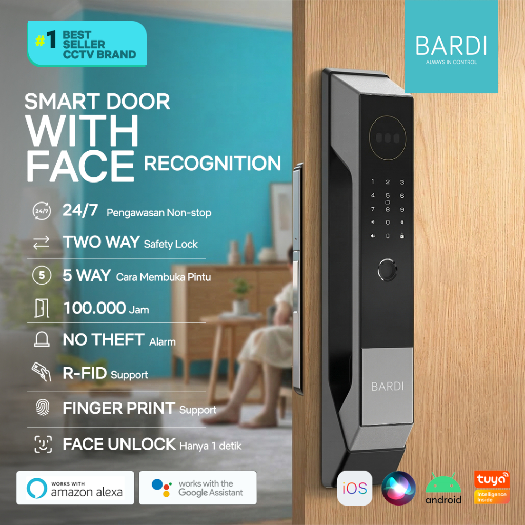 BARDI Smart Door Lock With Face Recognition