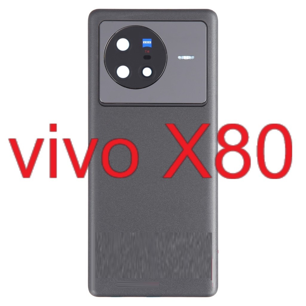 Original Backdoor - Back Cover - Tutup Belakang plus Lensa Kaca Kamera - Vivo X80 / V2183A / V2144