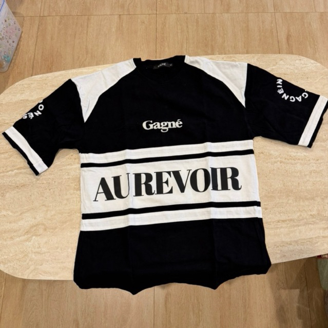 GAGNE Vintage Oversized T-Shirt - Au Revoir Oversized T-Shirt - kaos oversized pria dan wanita premi