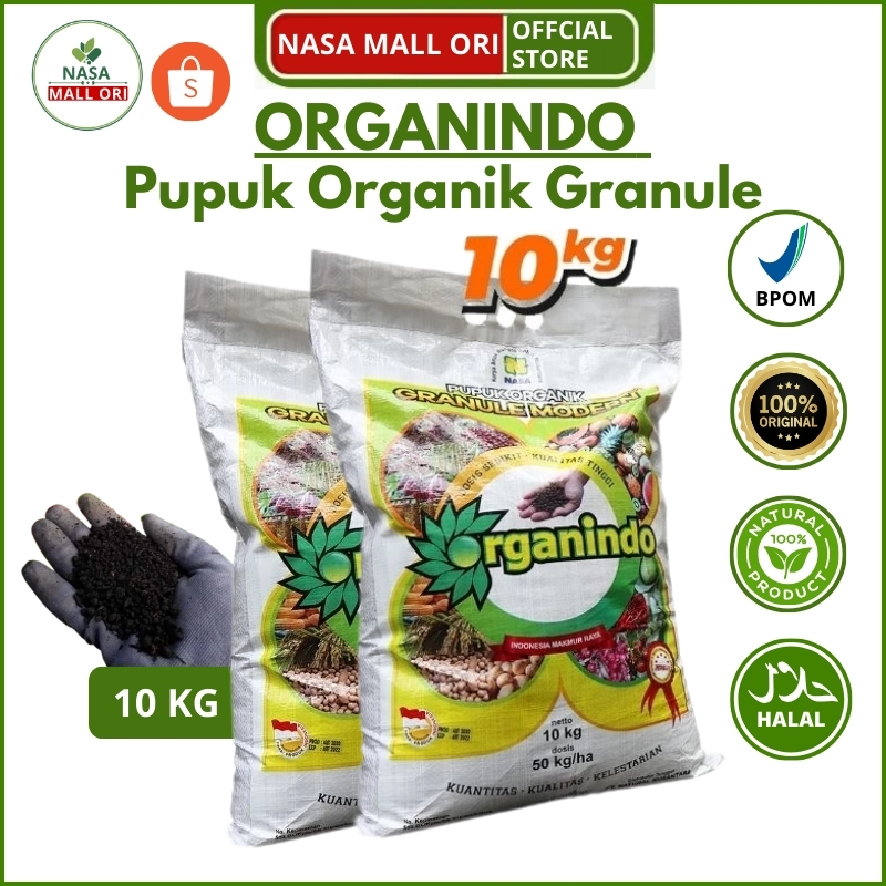 Pupuk Organik Granule NASA 10kg Supernasa Penyubur Tanah Hemat NPK 50% Tingkatkan Hasil Panen