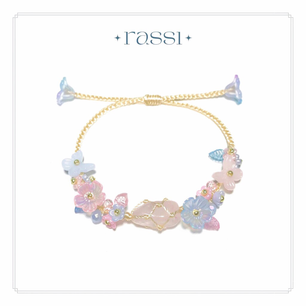PO Gelang Batu Rose Quartz Serenity